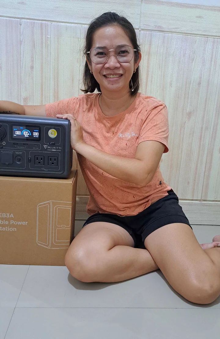 Mytch with disaster-preparedness equipment for the MajorMajor team